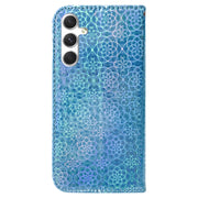 For Samsung Galaxy S25 5G Colorful Magnetic Buckle Leather Phone Case(Blue)