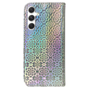 For Samsung Galaxy S25 5G Colorful Magnetic Buckle Leather Phone Case(Silver)