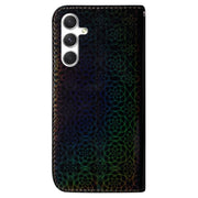 For Samsung Galaxy S25 5G Colorful Magnetic Buckle Leather Phone Case(Black)