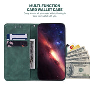 For Samsung Galaxy S25+ 5G Geometric Embossed Leather Phone Case(Green)