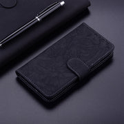 For Samsung Galaxy S25 5G Tiger Embossing Pattern Flip Leather Phone Case(Black)