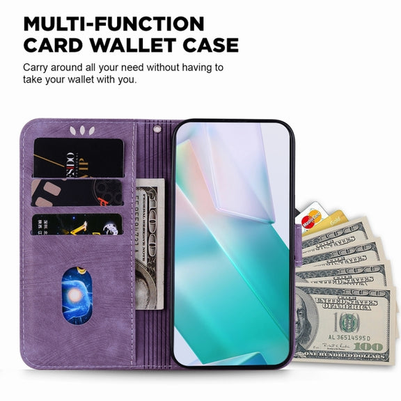 For Samsung Galaxy S25 Ultra 5G Little Tiger Embossed Leather Phone Case(Purple)