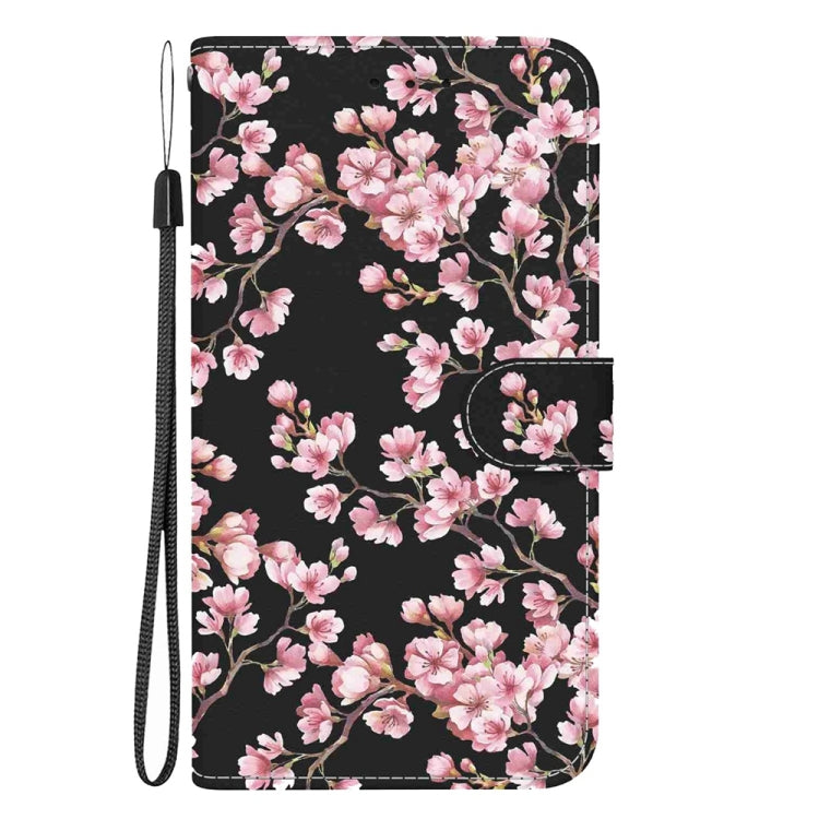 For Samsung Galaxy S25 5G Crystal Texture Colored Drawing Leather Phone Case(Plum Bossom)