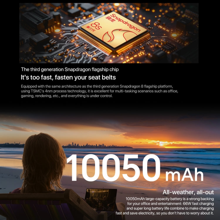Honor MagicPad2 WiFi Tablet PC, 12GB+256GB, 12.3 inch MagicOS 8.0.1 Qualcomm Snapdragon 8s Gen 3 Octa Core(Black)