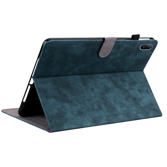 For Huawei MatePad SE 11 2024 Tiger Pattern Flip Leather Tablet Case(Dark Blue)