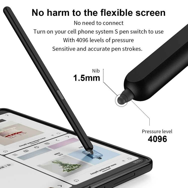 For Samsung Galaxy Z Fold5 Special Electromagnetic Stylus Pen(Black)