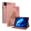 For itel Pad One 10.1 Butterfly Flower Embossed Leather Tablet Case(Rose Gold) - free shipping - PMC TechLife - Order now!