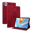 For itel VistaTab 30 Butterfly Flower Embossed Leather Tablet Case(Red) - Others by PMC TechLife | Online Shopping South Africa | PMC TechLife | Buy Now Pay Later Mobicred