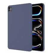 For iPad Pro 13 2024 Mutural Silicone Microfiber Tablet Case(Midnight Blue)