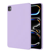 For iPad Pro 11 2024 Mutural Silicone Microfiber Tablet Case(Lavender)