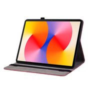 For Huawei MatePad SE 11 2024 Butterfly Rose Embossed Leather Tablet Case(Red)
