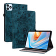 For itel VistaTab 30 Butterfly Rose Embossed Leather Tablet Case(Dark Blue) - free shipping - PMC TechLife - Order now!