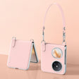 For Huawei Pocket 2 SULADA Skin Feel Liquid Leather Phone Case with Strap(Pink) - free shipping - PMC TechLife - Order now!