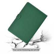 For Lenovo Tab M11 / Xiaoxin Pad 2024 Solid Color Fiber Texture Smart Tablet Leather Case(Green)