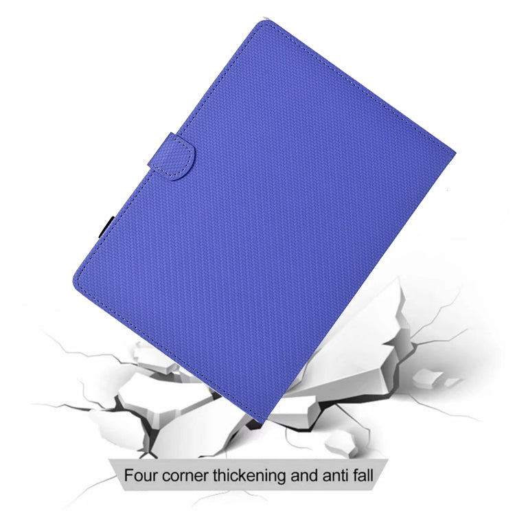 For Lenovo Tab M11 / Xiaoxin Pad 2024 Solid Color Fiber Texture Smart Tablet Leather Case(Purple)