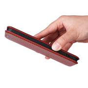For Samsung Galaxy S25 5G Carbon Fiber Texture Flip Leather Phone Case(Brown)