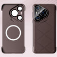For Huawei Pura 70 Borderless Upshrink Camera Protection Magnetic Phone Case(Brown) - Huawei Cases by PMC Jewellery | Online Shopping South Africa | PMC Jewellery | Buy Now Pay Later Mobicred