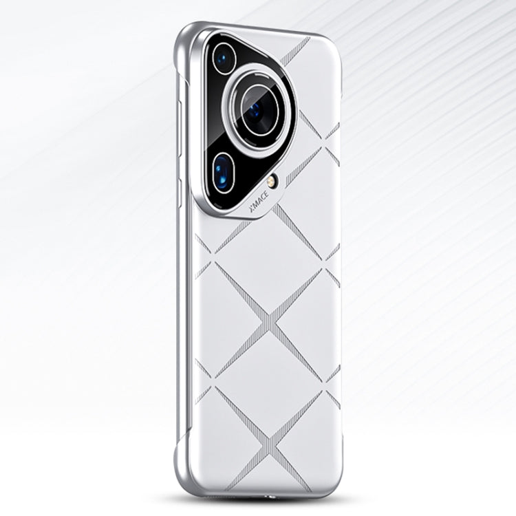For Huawei Pura 70 Pro Borderless Upshrink Camera Protection Phone Case(Silver)