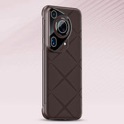 For Huawei Pura 70 Pro Borderless Upshrink Camera Protection Phone Case(Brown)