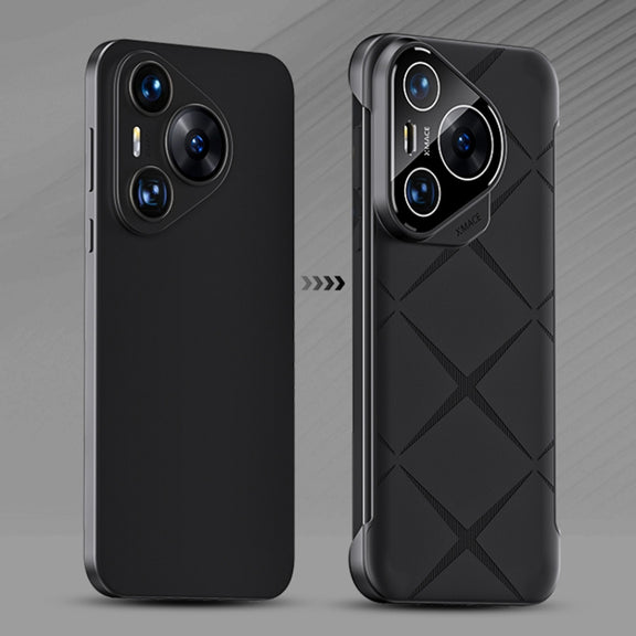 For Huawei Pura 70 Borderless Upshrink Camera Protection Phone Case(Black)