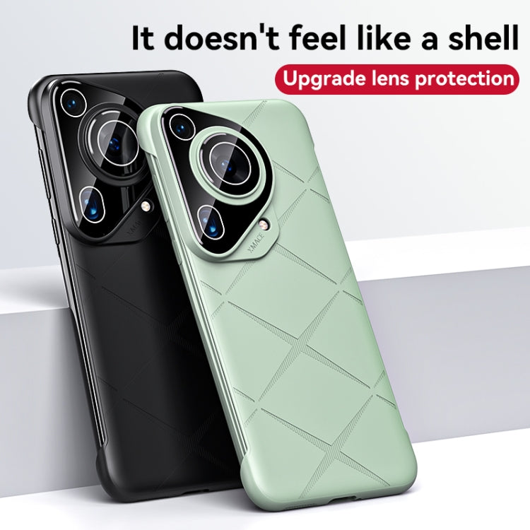 For Huawei Pura 70 Pro Borderless Upshrink Camera Protection Phone Case(Brown)