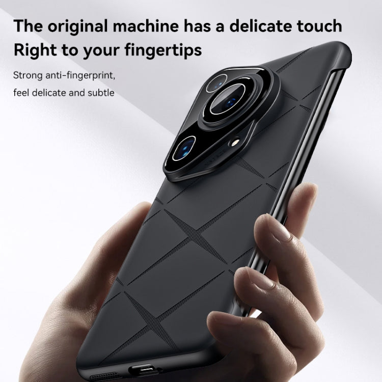 For Huawei Pura 70 Ultra Borderless Upshrink Camera Protection Phone Case(Black)