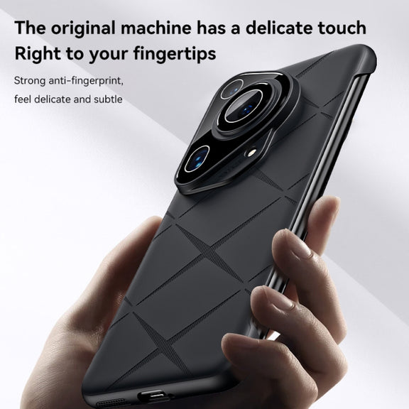 For Huawei Pura 70 Ultra Borderless Upshrink Camera Protection Phone Case(Black)