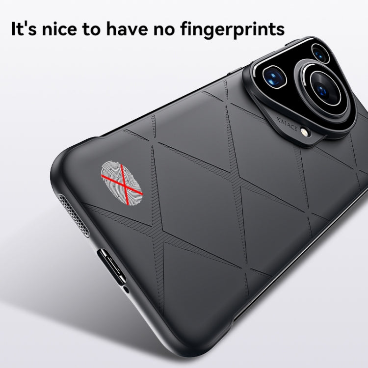 For Huawei Pura 70 Borderless Upshrink Camera Protection Phone Case(Brown)