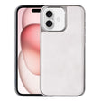 For iPhone 16 Electroplated Side PU Hybrid TPU MagSafe Phone Case(White) - iPhone 16 Cases by PMC TechLife | Online Shopping South Africa | PMC TechLife | Buy Now Pay Later Mobicred