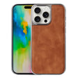For iPhone 16 Pro Electroplated Side PU Hybrid TPU MagSafe Phone Case(Brown) - iPhone 16 Pro Cases by PMC TechLife | Online Shopping South Africa | PMC TechLife | Buy Now Pay Later Mobicred