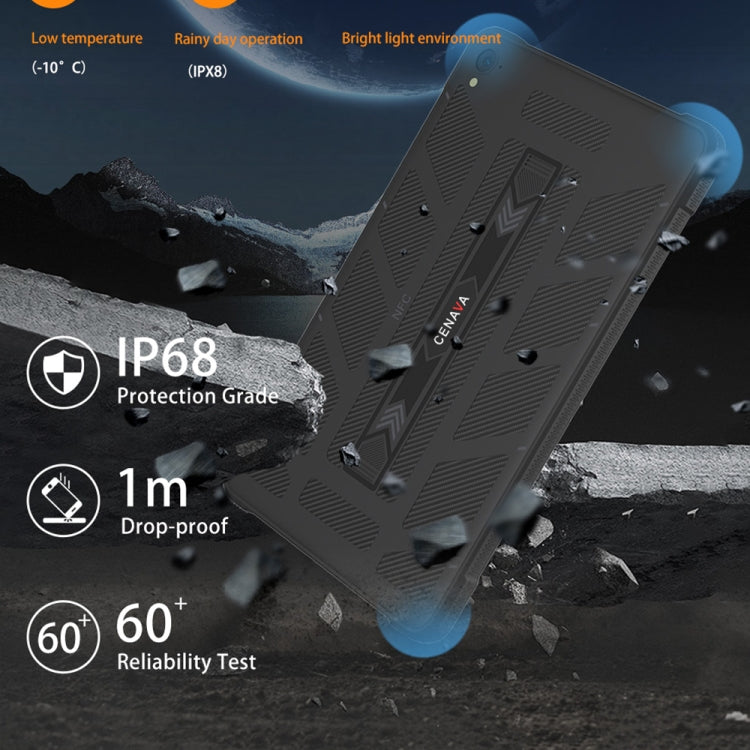 CENAVA A868T IP68 Rugged Tablet PC, 6GB+128GB, 8.68 inch Android 13 MT8788 Octa Core, 4G Network(EU Plug)
