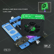 Mijing FS-11 Cooling + UV Curing + Smoke Extraction Honeycomb Radiating Fan(Black)