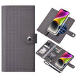For iPhone 14 Plus ViLi GHA-C Series RFID MagSafe Magnetic Flip Leather Phone Case(Grey) - iPhone 14 Plus Cases by ViLi | Online Shopping South Africa | PMC TechLife | Buy Now Pay Later Mobicred