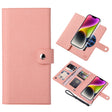 For iPhone 14 Plus ViLi GHA-C Series RFID MagSafe Magnetic Flip Leather Phone Case(Pink) - iPhone 14 Plus Cases by ViLi | Online Shopping South Africa | PMC TechLife | Buy Now Pay Later Mobicred