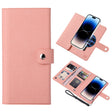 For iPhone 14 Pro Max ViLi GHA-C Series RFID MagSafe Magnetic Flip Leather Phone Case(Pink) - iPhone 14 Pro Max Cases by ViLi | Online Shopping South Africa | PMC TechLife | Buy Now Pay Later Mobicred