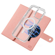For iPhone 16 Plus ViLi GHB-C Series RFID MagSafe Magnetic Flip Leather Phone Case(Pink)