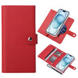 For iPhone 15 ViLi GHB-C Series RFID MagSafe Magnetic Flip Leather Phone Case(Red) - free shipping - PMC TechLife - Order now!