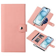 For iPhone 15 Plus ViLi GHB-C Series RFID MagSafe Magnetic Flip Leather Phone Case(Pink) - iPhone 15 Plus Cases by ViLi | Online Shopping South Africa | PMC TechLife | Buy Now Pay Later Mobicred