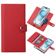 For iPhone 15 Plus ViLi GHB-C Series RFID MagSafe Magnetic Flip Leather Phone Case(Red)