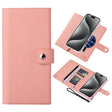 For iPhone 15 Pro ViLi GHB-C Series RFID MagSafe Magnetic Flip Leather Phone Case(Pink) - iPhone 15 Pro Cases by ViLi | Online Shopping South Africa | PMC TechLife | Buy Now Pay Later Mobicred