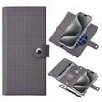For iPhone 15 Pro Max ViLi GHB-C Series RFID MagSafe Magnetic Flip Leather Phone Case(Grey) - iPhone 15 Pro Max Cases by ViLi | Online Shopping South Africa | PMC TechLife | Buy Now Pay Later Mobicred