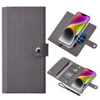 For iPhone 14 Plus ViLi GHB-C Series RFID MagSafe Magnetic Flip Leather Phone Case(Grey) - iPhone 14 Plus Cases by ViLi | Online Shopping South Africa | PMC TechLife | Buy Now Pay Later Mobicred