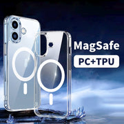 For iPhone 16 ViLi MAG-C Series MagSafe Magnetic PC + TPU Phone Case(Transparent)