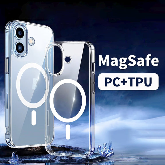 For iPhone 16 Pro ViLi MAG-C Series MagSafe Magnetic PC + TPU Phone Case(Transparent)