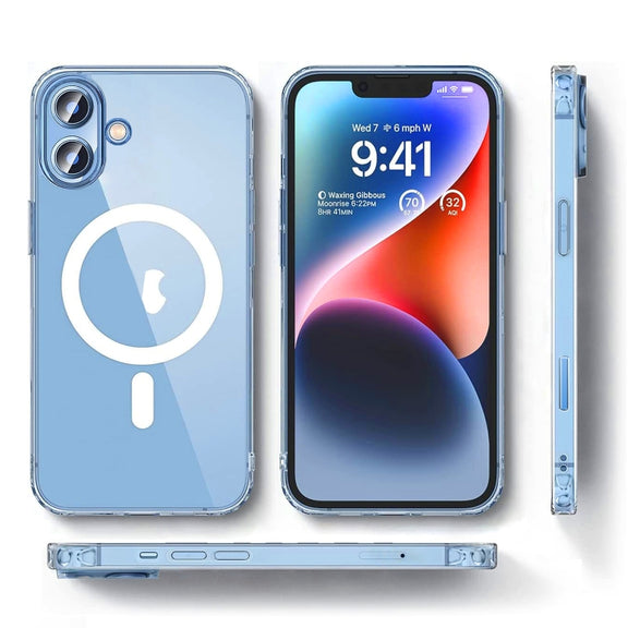 For iPhone 16 ViLi MAG-C Series MagSafe Magnetic PC + TPU Phone Case(Transparent)