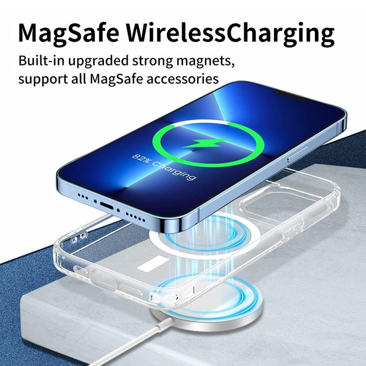 For iPhone 15 Pro Max ViLi MAG-C Series MagSafe Magnetic PC + TPU Phone Case(Transparent)