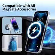 For iPhone 16 ViLi MAG-C Series MagSafe Magnetic PC + TPU Phone Case(Transparent)