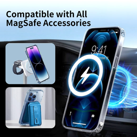 For iPhone 16 ViLi MAG-C Series MagSafe Magnetic PC + TPU Phone Case(Transparent)