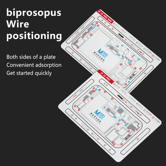 For iPhone 15 Pro MaAnt Double-sided Screw Positioning Flexible Soft Magnetic Pad