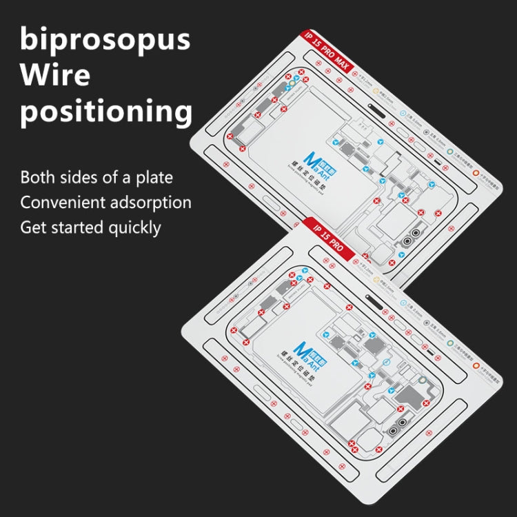 For iPhone 15 Pro MaAnt Double-sided Screw Positioning Flexible Soft Magnetic Pad